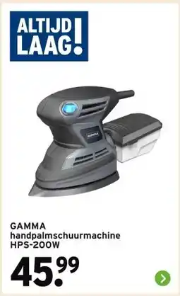 GAMMA GAMMA handpalmschuurmachine HPS-200W aanbieding