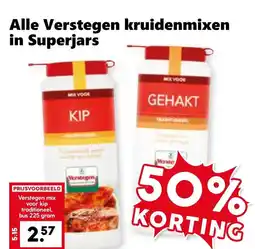 Coop Alle Verstegen kruidenmixen in Superjars aanbieding