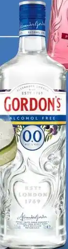Gall & Gall Gordon’s Gin Alcoholvrij 70CL aanbieding