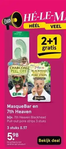 Etos MasqueBar en 7th Heaven aanbieding