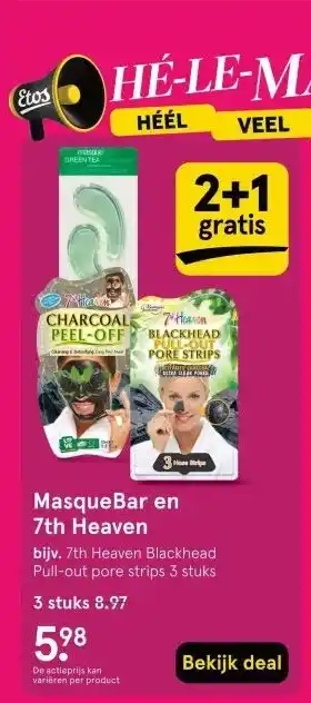 Etos MasqueBar en 7th Heaven aanbieding