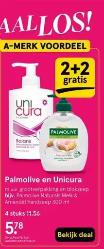 Etos Palmolive en Unicura aanbieding
