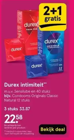 Etos Durex intimiteit aanbieding