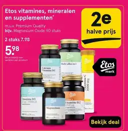 Etos Etos vitamines, mineralen en supplementen aanbieding