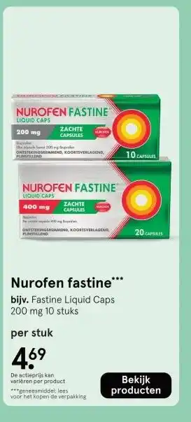 Etos Nurofen fastine aanbieding