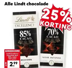Coop Alle Lindt chocolade aanbieding