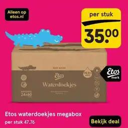 Etos Etos waterdoekjes megabox aanbieding