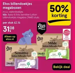Etos Etos billendoekjes megaboxen aanbieding