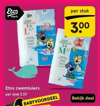 Etos Etos zwemluiers aanbieding