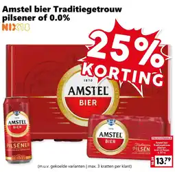 Coop Amstel bier Traditiegetrouw pilsener of 0.0% aanbieding