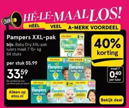 Etos Pampers XXL-pak aanbieding