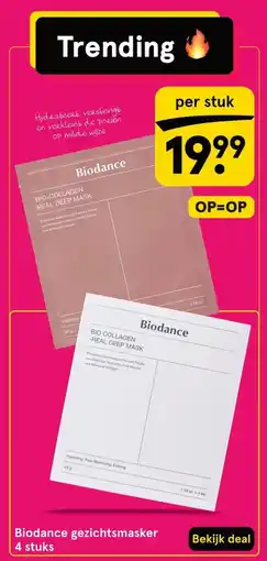 Etos Biodance gezichtsmasker aanbieding
