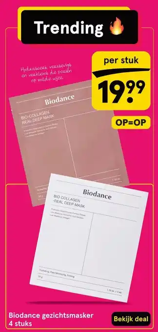 Etos Biodance gezichtsmasker aanbieding