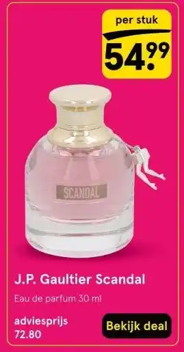 Etos J.P. Gaultier Scandal aanbieding