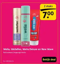 Etos Wella, Wellaflex, Wella Deluxe en New Wave aanbieding