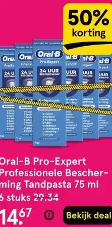 Etos Oral-B Pro-Expert Professionele Bescher- ming Tandpasta 75 ml aanbieding