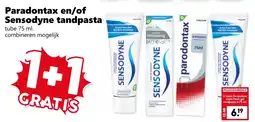Coop Paradontax en / of Sensodyne tandpasta aanbieding