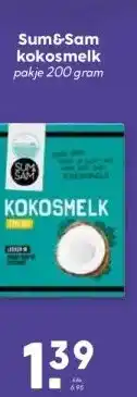 Boon`s Markt Sum&Sam kokosmelk aanbieding