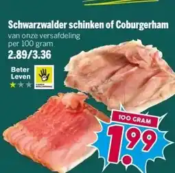 Boon`s Markt Schwarzwalder schinken of Coburgerham aanbieding