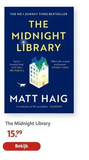 Bruna The Midnight Library aanbieding