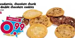 Boon`s Markt Macadamia, chocolate chunk of double chocolate cookies aanbieding