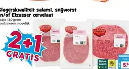 Boon`s Markt Slagerskwaliteit salami, snijworst en/of Elzasser cervelaat aanbieding