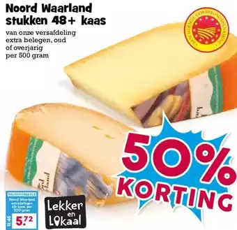 Boon`s Markt Noord Waarland stukken 48+ kaas aanbieding