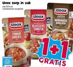 Boon`s Markt Unox soep in zak aanbieding