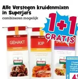 Boon`s Markt Alle Verstegen kruidenmixen in Superjars aanbieding