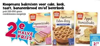 Boon`s Markt Koopmans bakmixen voor cake, koek. taart, bananenbrood en/of boterkoek aanbieding