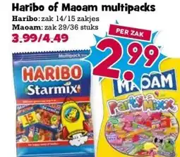 Boon`s Markt Haribo of Maoam multipacks aanbieding