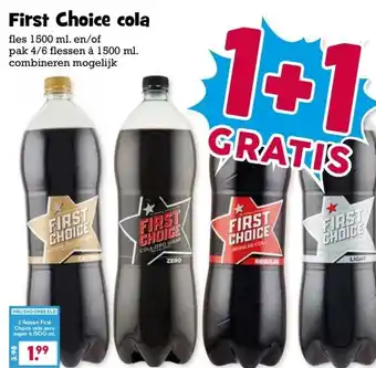 Boon`s Markt First Choice cola aanbieding