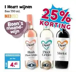 Boon`s Markt I Heart wijnen aanbieding