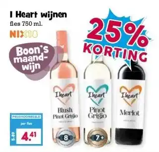 Boon`s Markt I Heart wijnen aanbieding