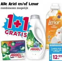 Boon`s Markt Alle Ariel en/of Lenor aanbieding