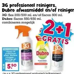 Boon`s Markt 3G profesioneel reinigers. Dubro afwasmiddel en/of reinigers aanbieding