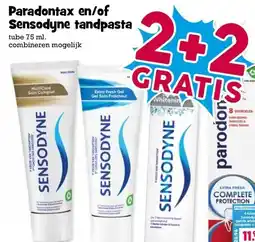 Boon`s Markt Paradontax en/of Sensodyne tandpasta aanbieding