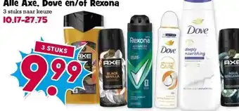 Boon`s Markt Alle Axe, Dove en/of Rexona aanbieding