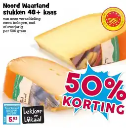 Boon`s Markt Noord Waarland stukken 48+ kaas aanbieding