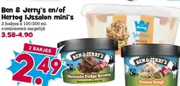 Boon`s Markt Ben & Jerry's en/of Hertog IJssalon mini's aanbieding
