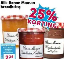 Boon`s Markt Alle Bonne Maman broodbeleg aanbieding