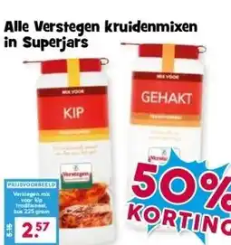 Boon`s Markt Alle Verstegen kruidenmixen in Superjars aanbieding