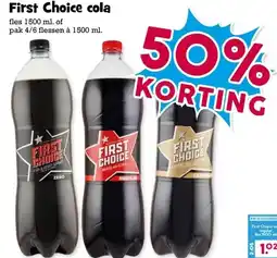 Boon`s Markt First Choice cola aanbieding