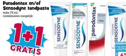 Boon`s Markt Paradontax en/of Sensodyne tandpasta aanbieding