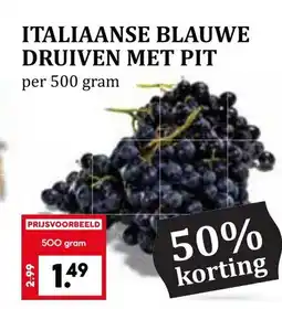 Coop Italiaanse Blauwe Druiven Met Pit aanbieding