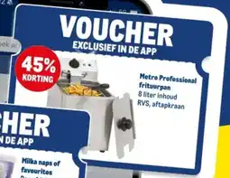 Makro Metro Professional frituurpan aanbieding