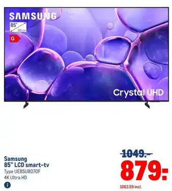 Makro Samsung 85" LCD smart-tv aanbieding