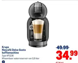 Makro Krups Nescafé Dolce Gusto koffiemachine aanbieding
