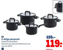 Makro BK 4-delige pannenset aanbieding