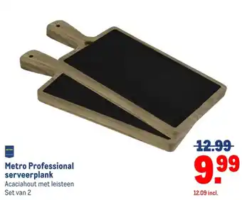 Makro Acaciahout met leisteen Set van 2 aanbieding
